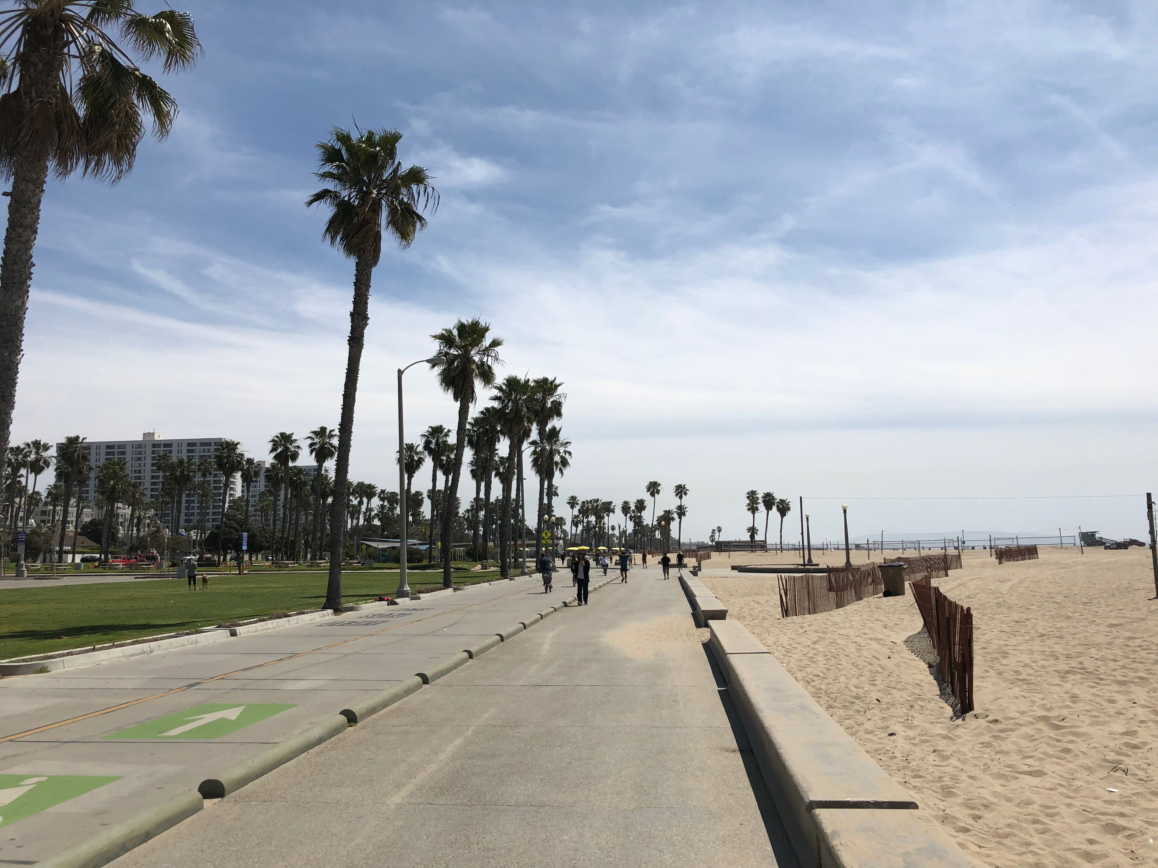 Beach promenade at the Santa Monica Pier