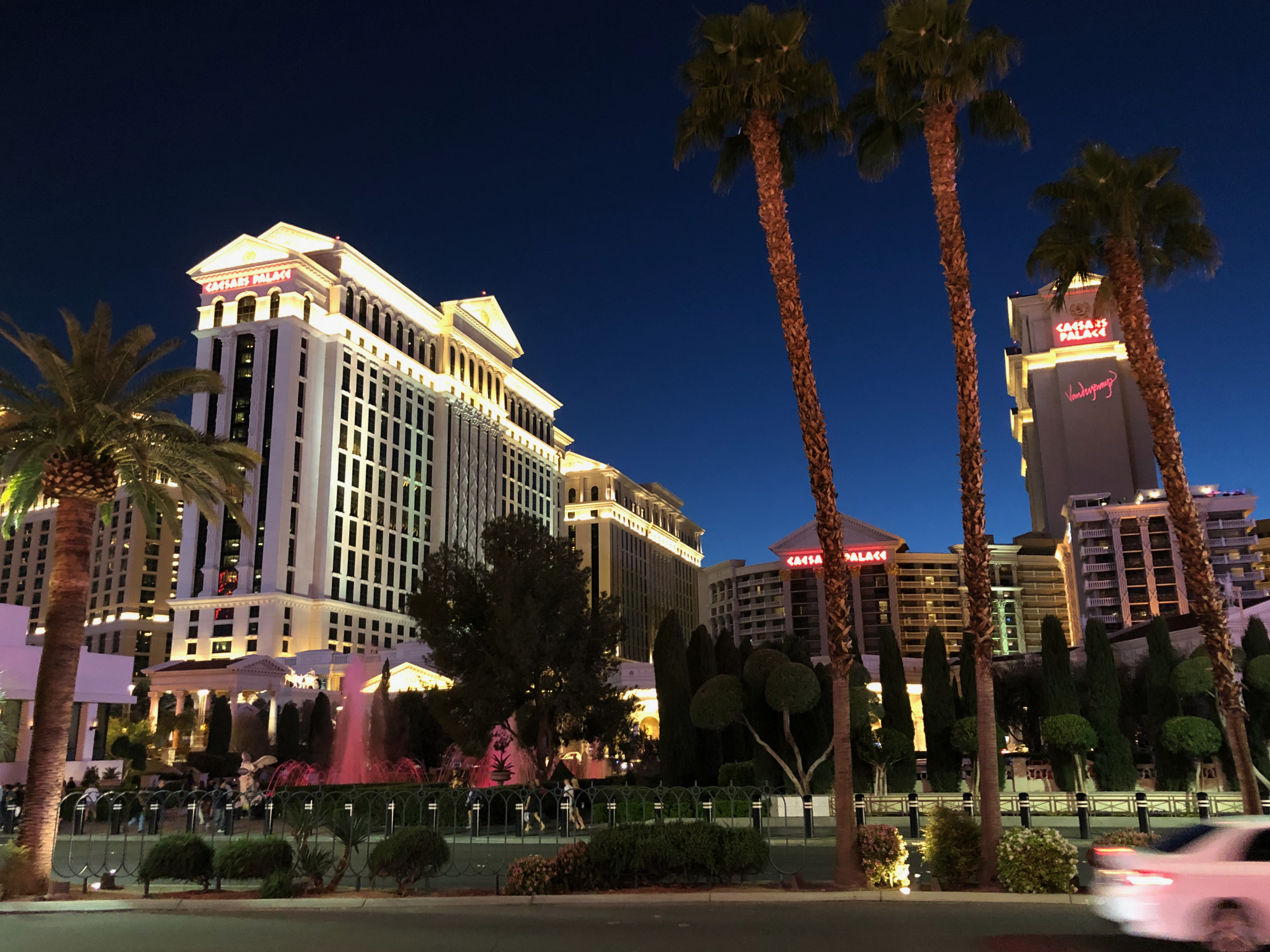 View of Caesars Palace in Las Vegas