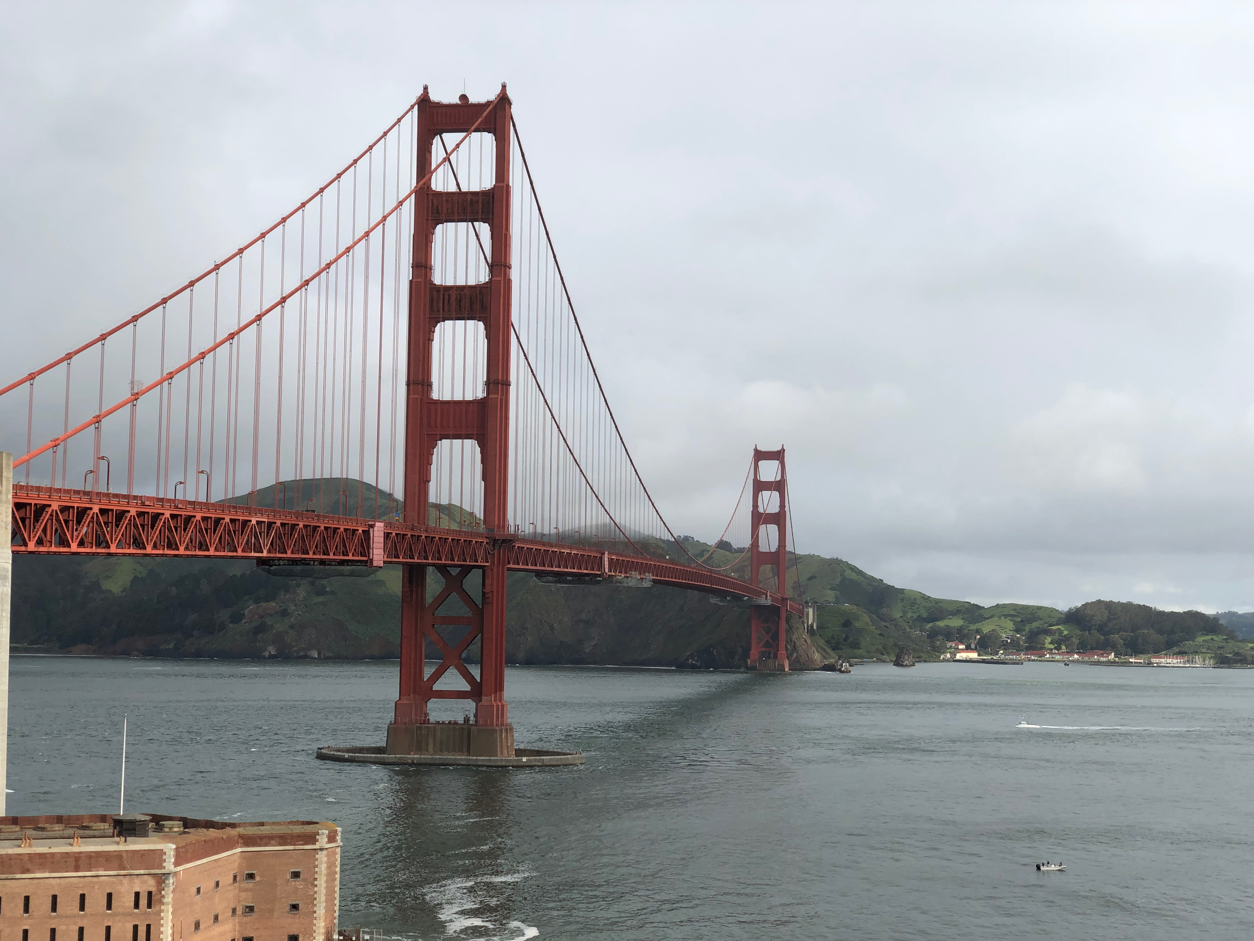 View of the Golden Gate Bridge from the Golden Gate Post Card Viewpoint