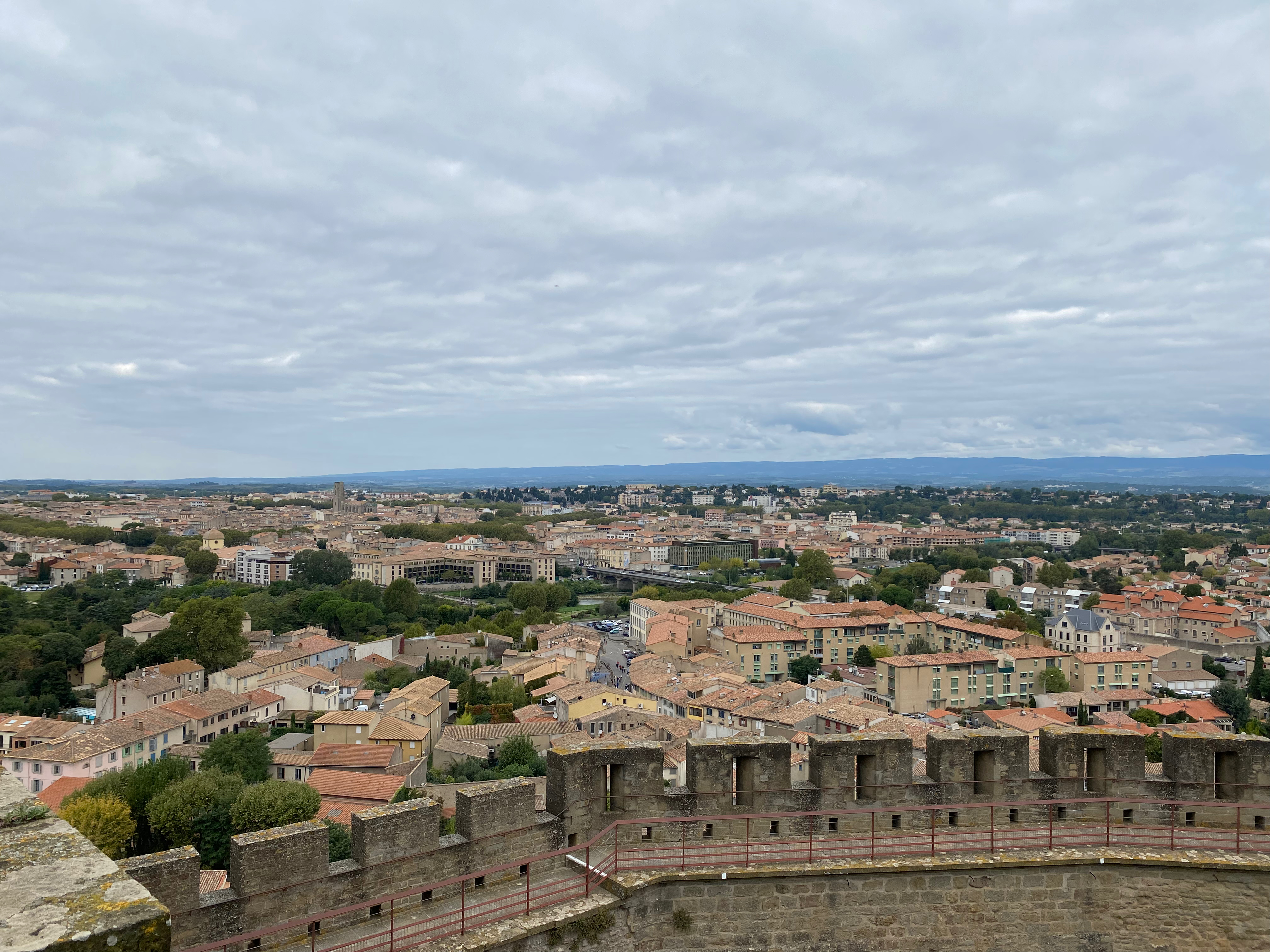 View from the fortress of Carcasonne
