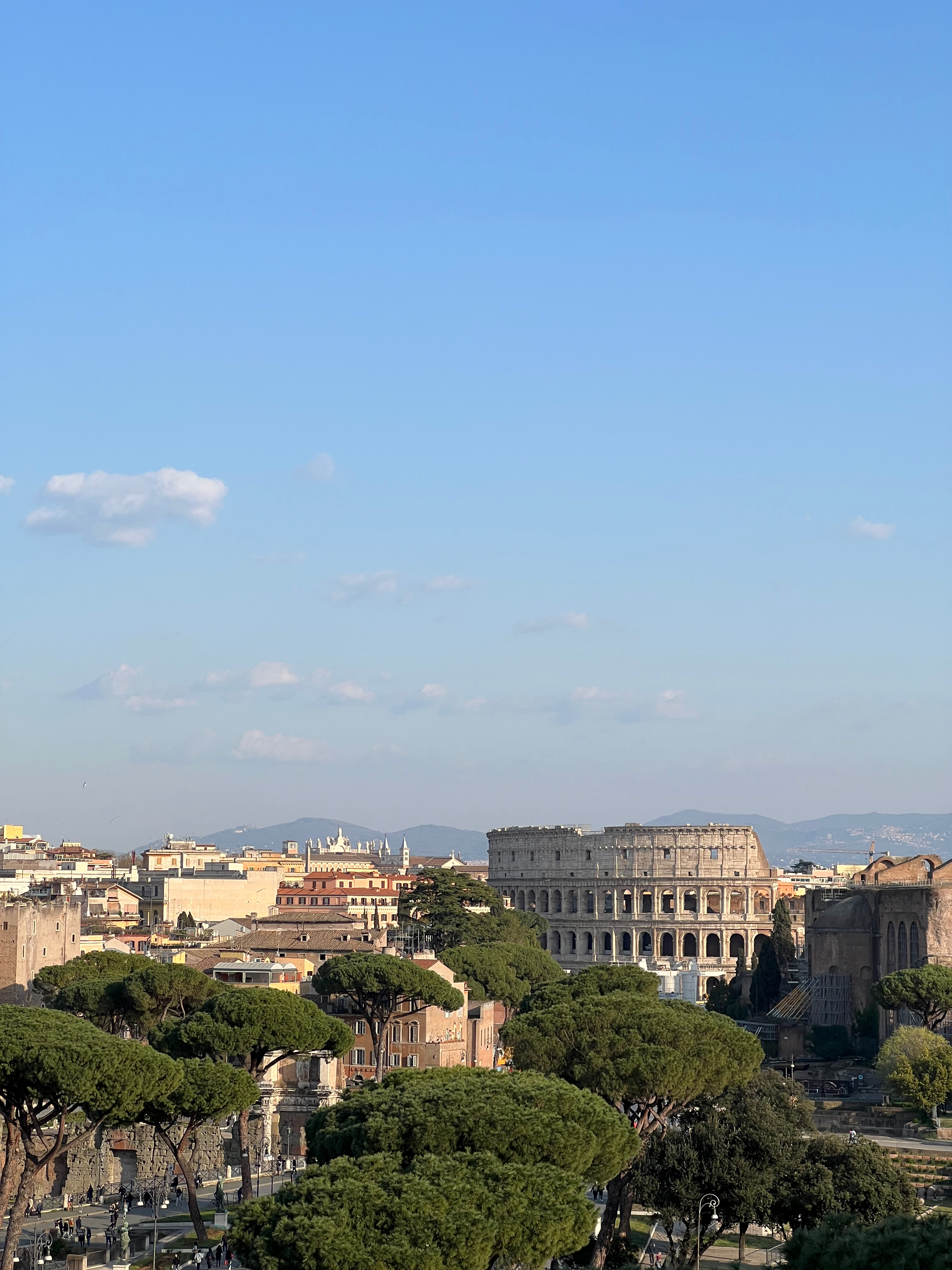 View of the Colloseum from the Monumento a Vittorio Emanuele II