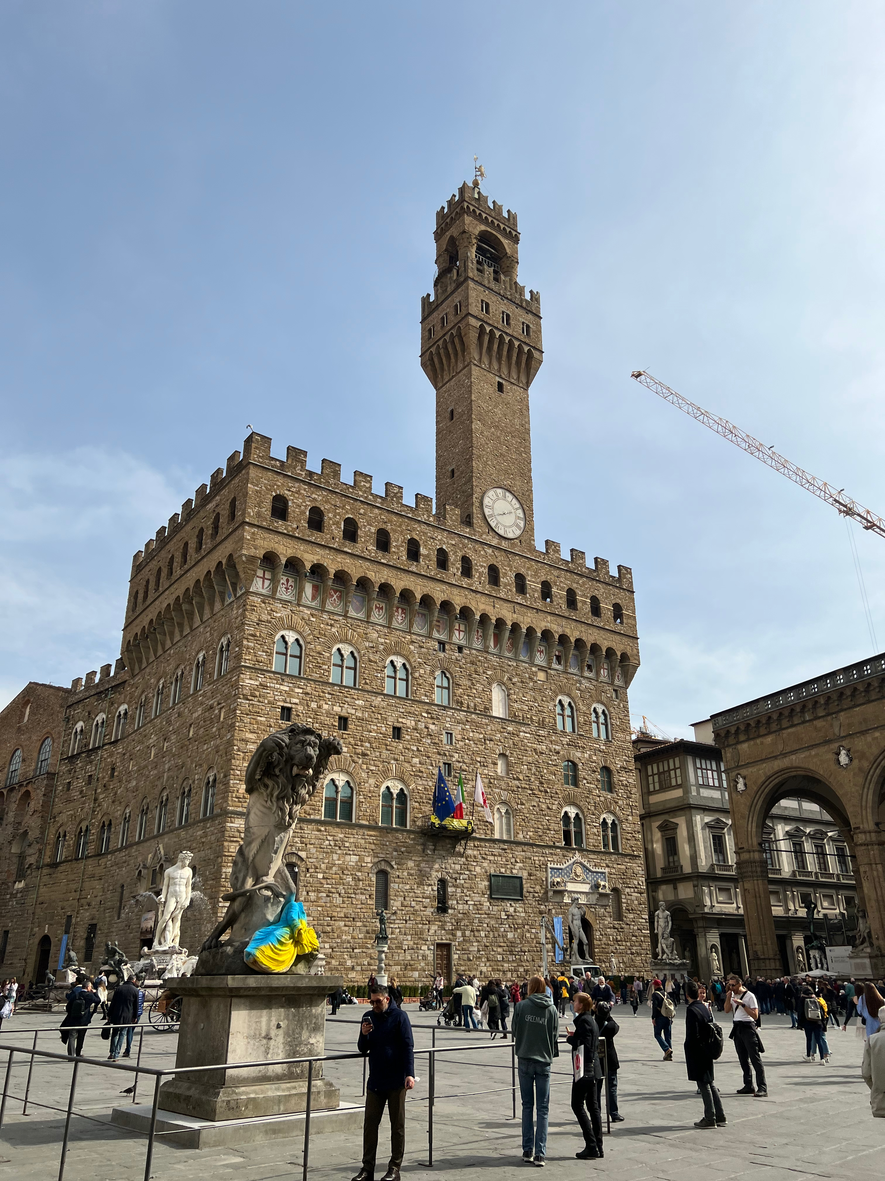 Arnolfo Tower in Piazza della Signoria