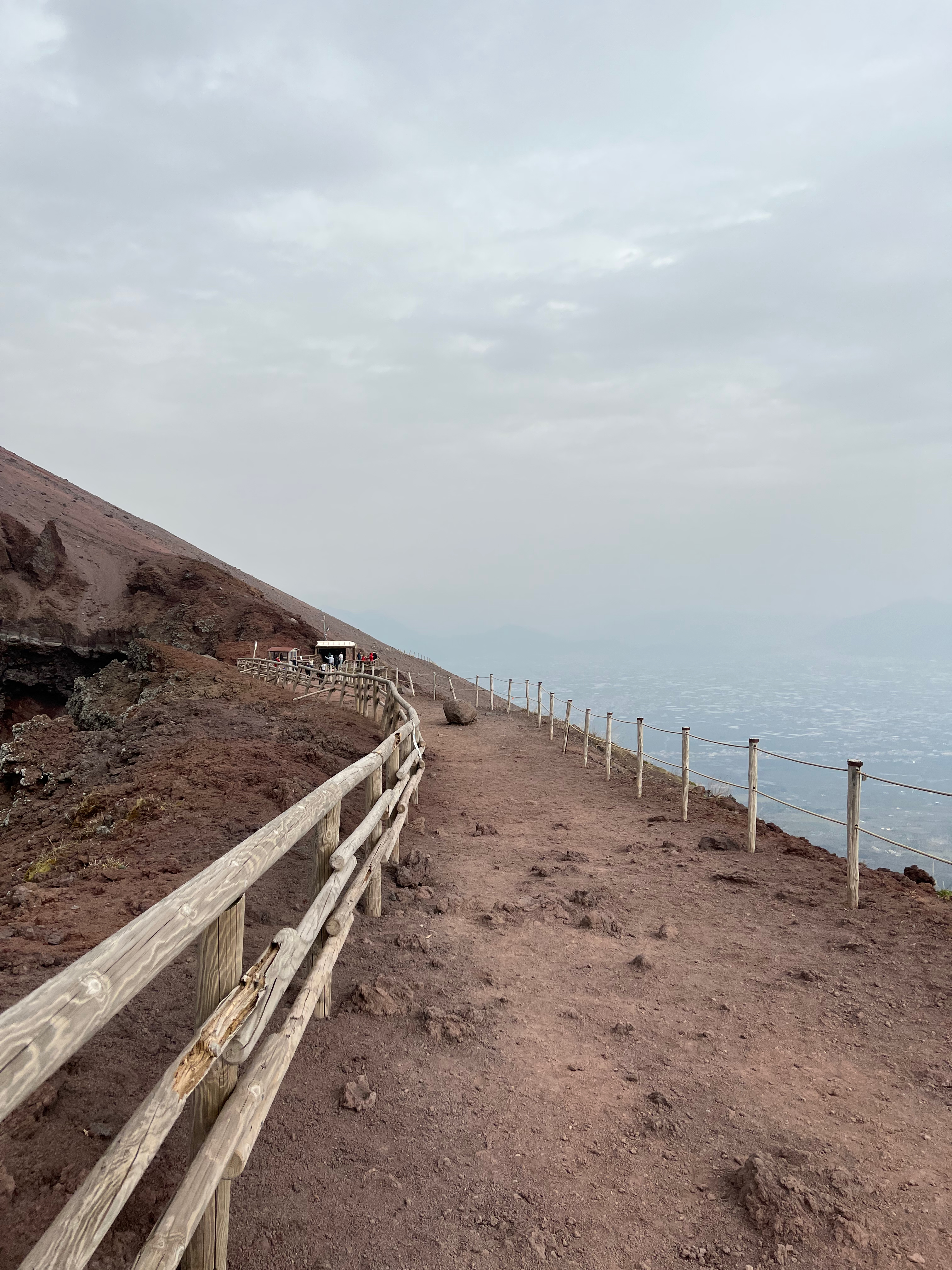 Path along the crater of Vesuvius