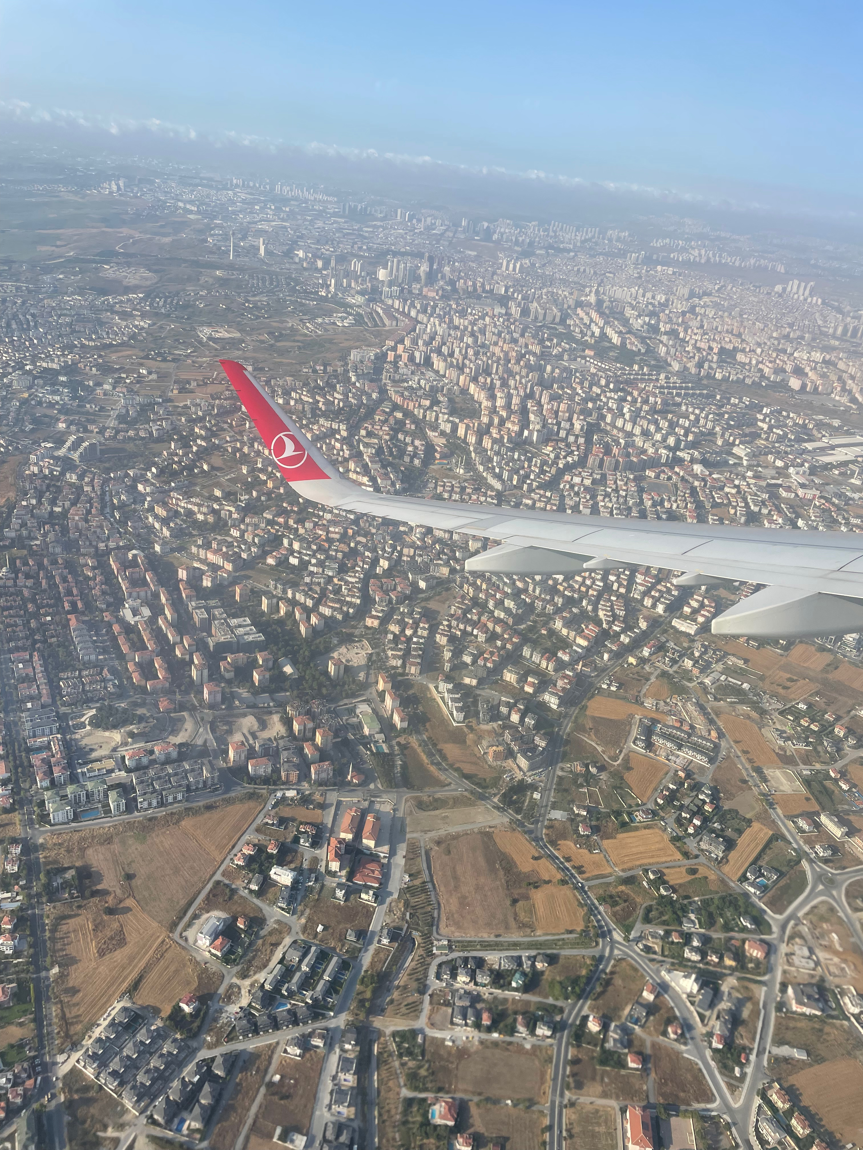 View of Istanbul from the plane
