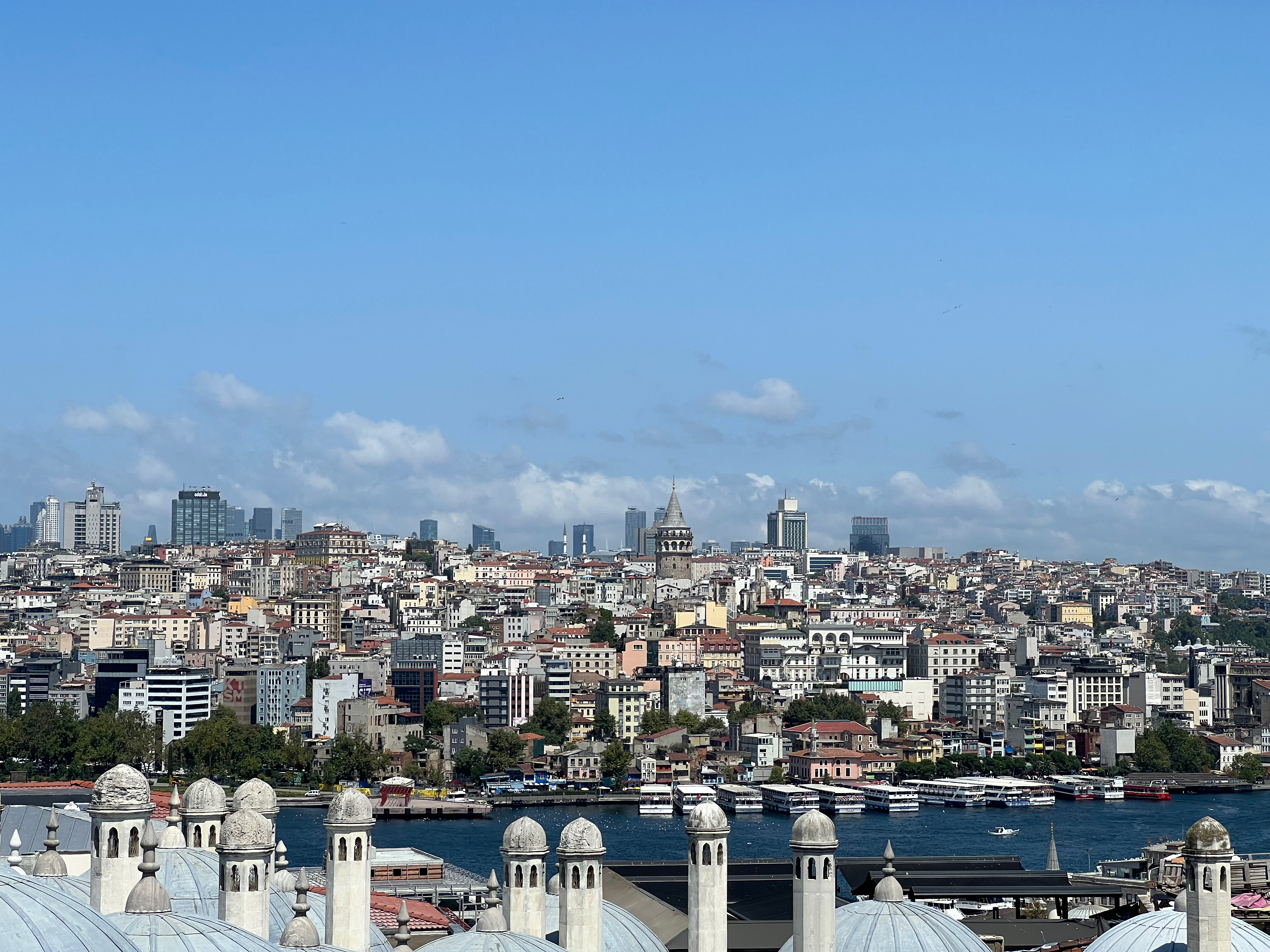 View of the Galata district from the Süleymaniye Mosque