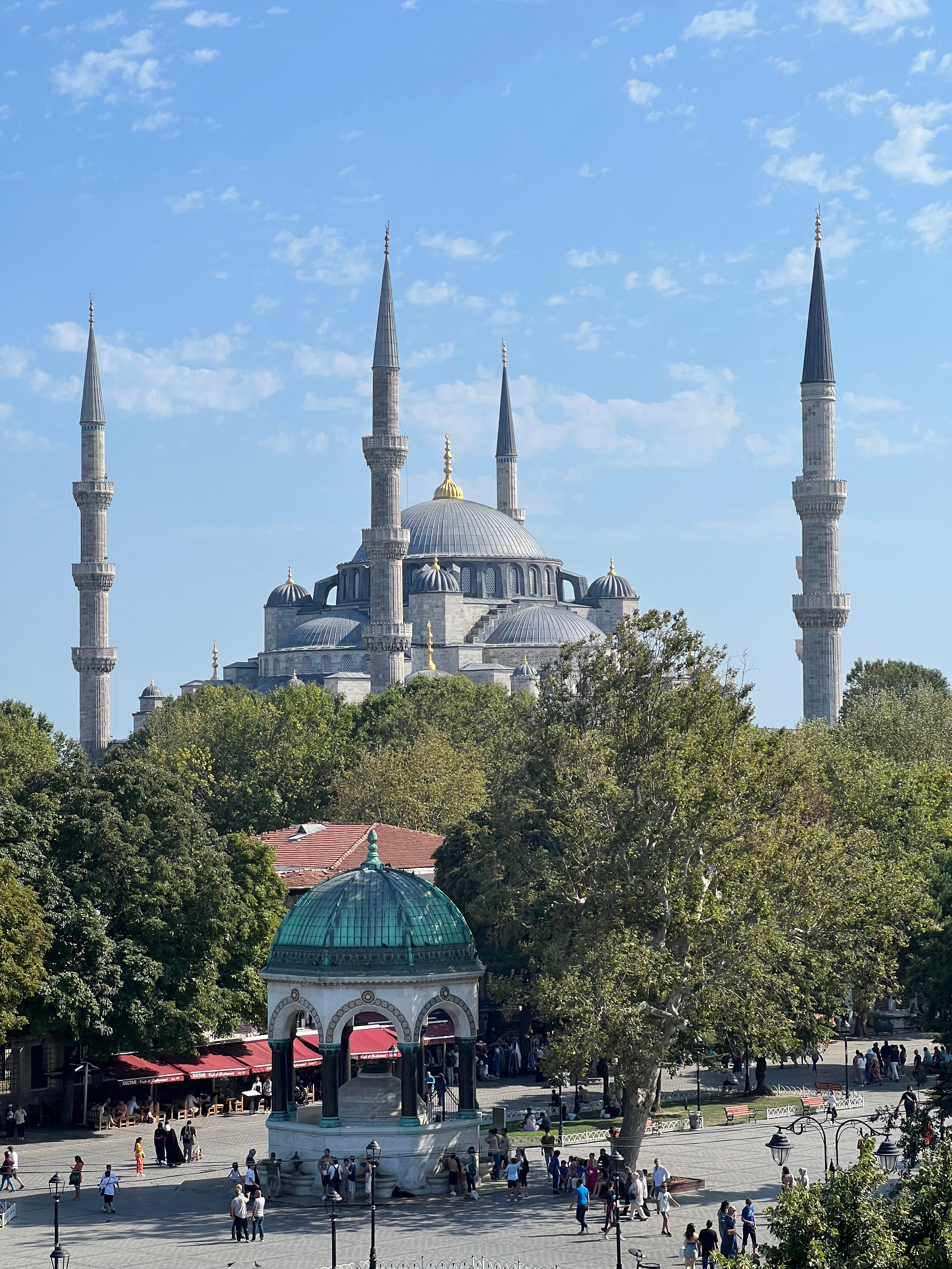 View of the blue mosque