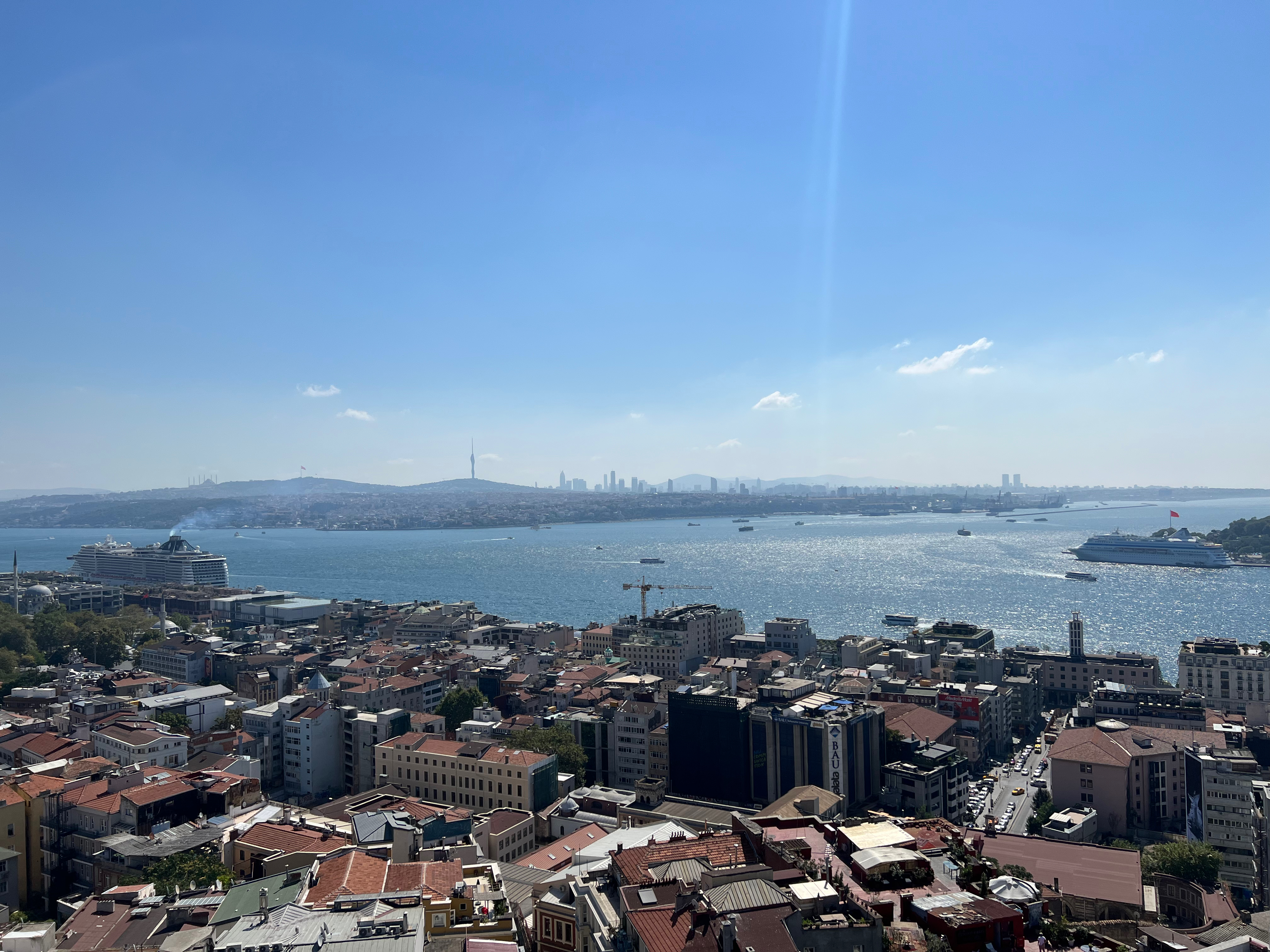 View of the Bosphorus from the Galata Tower