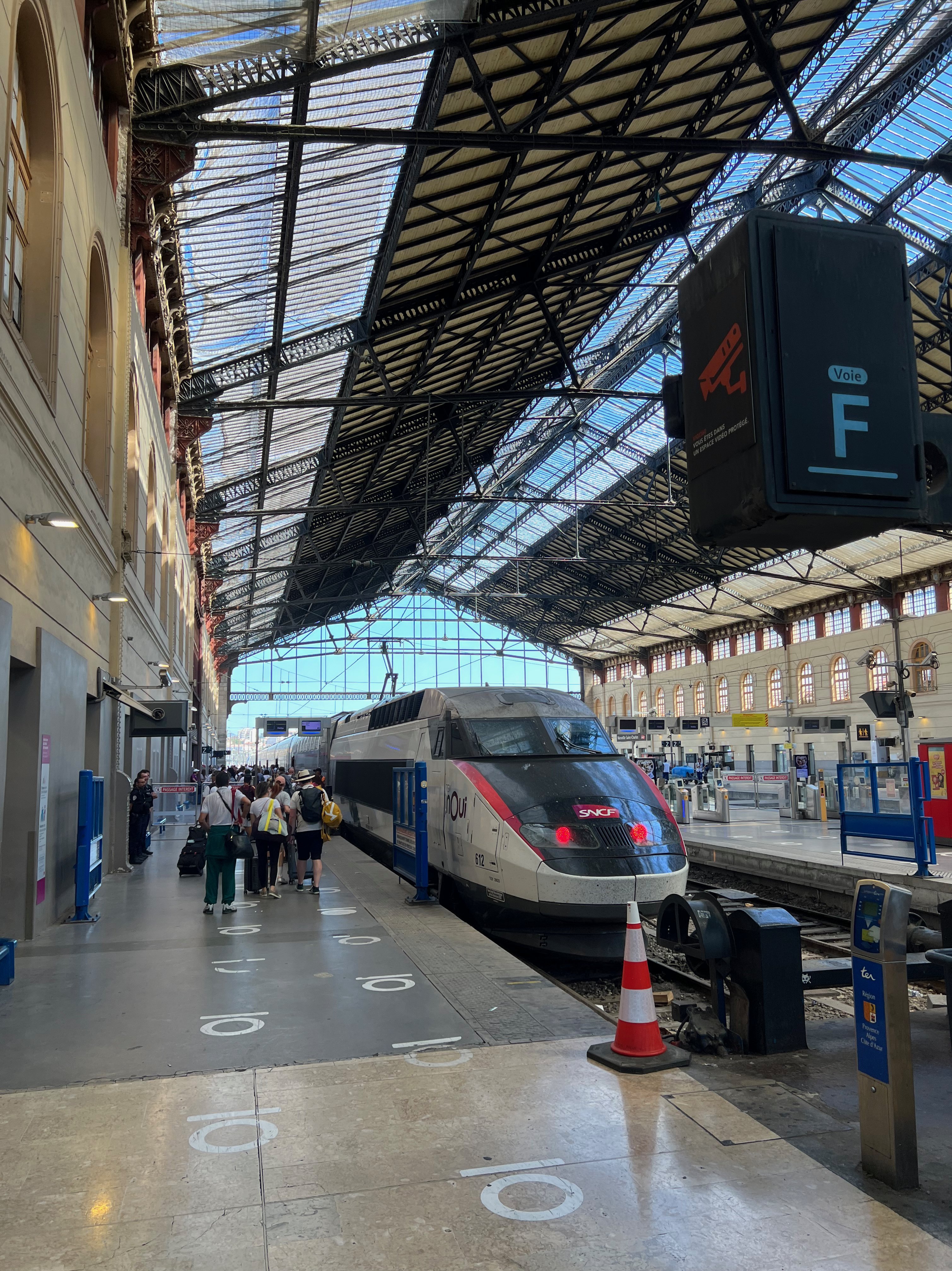 Our train at Gare de Lyon