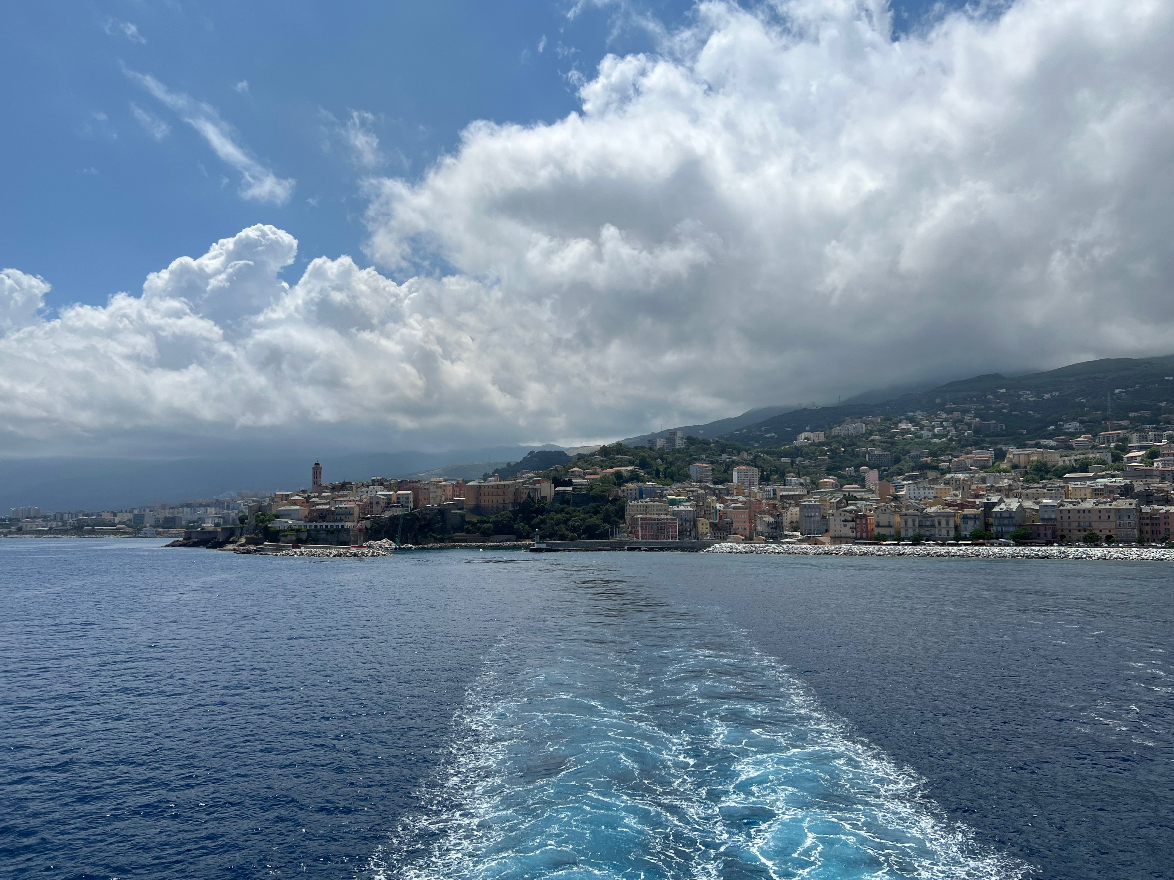 View from the ferry to Bastia
