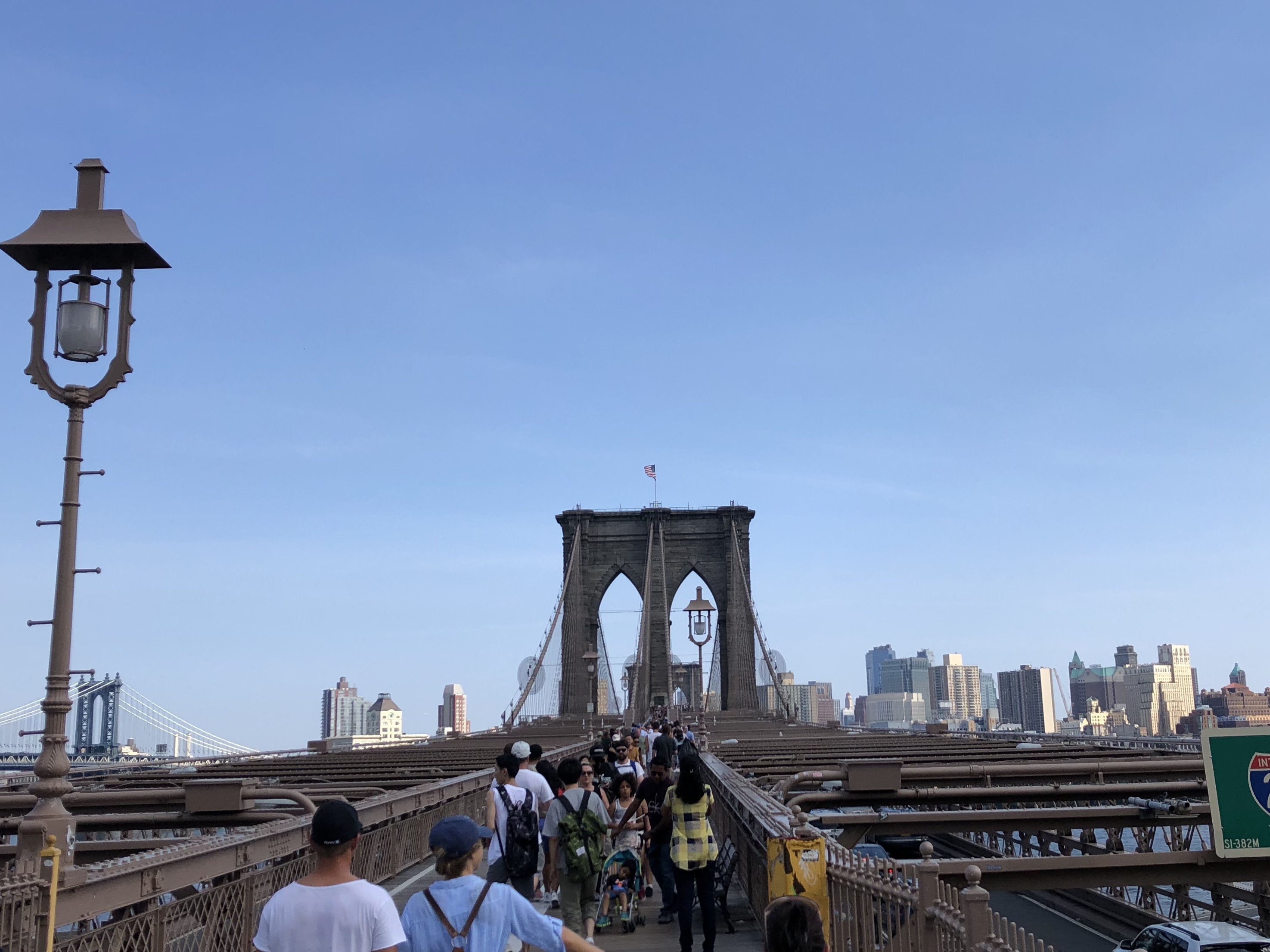 View over the Brooklyn Bridge