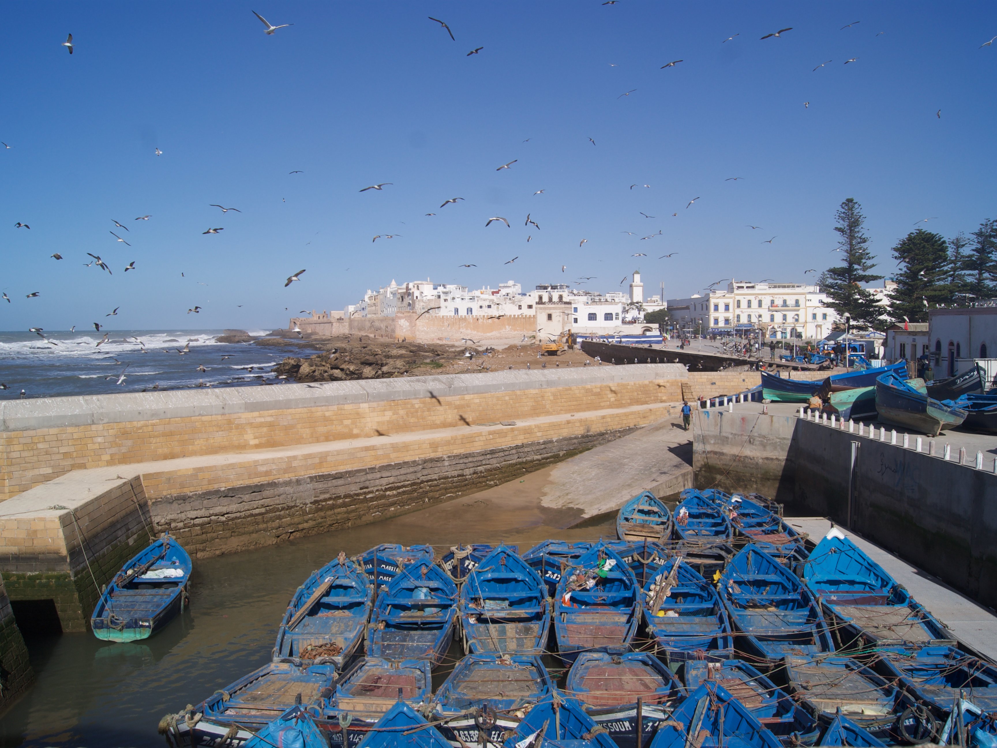 View over the harbour of Essaouira