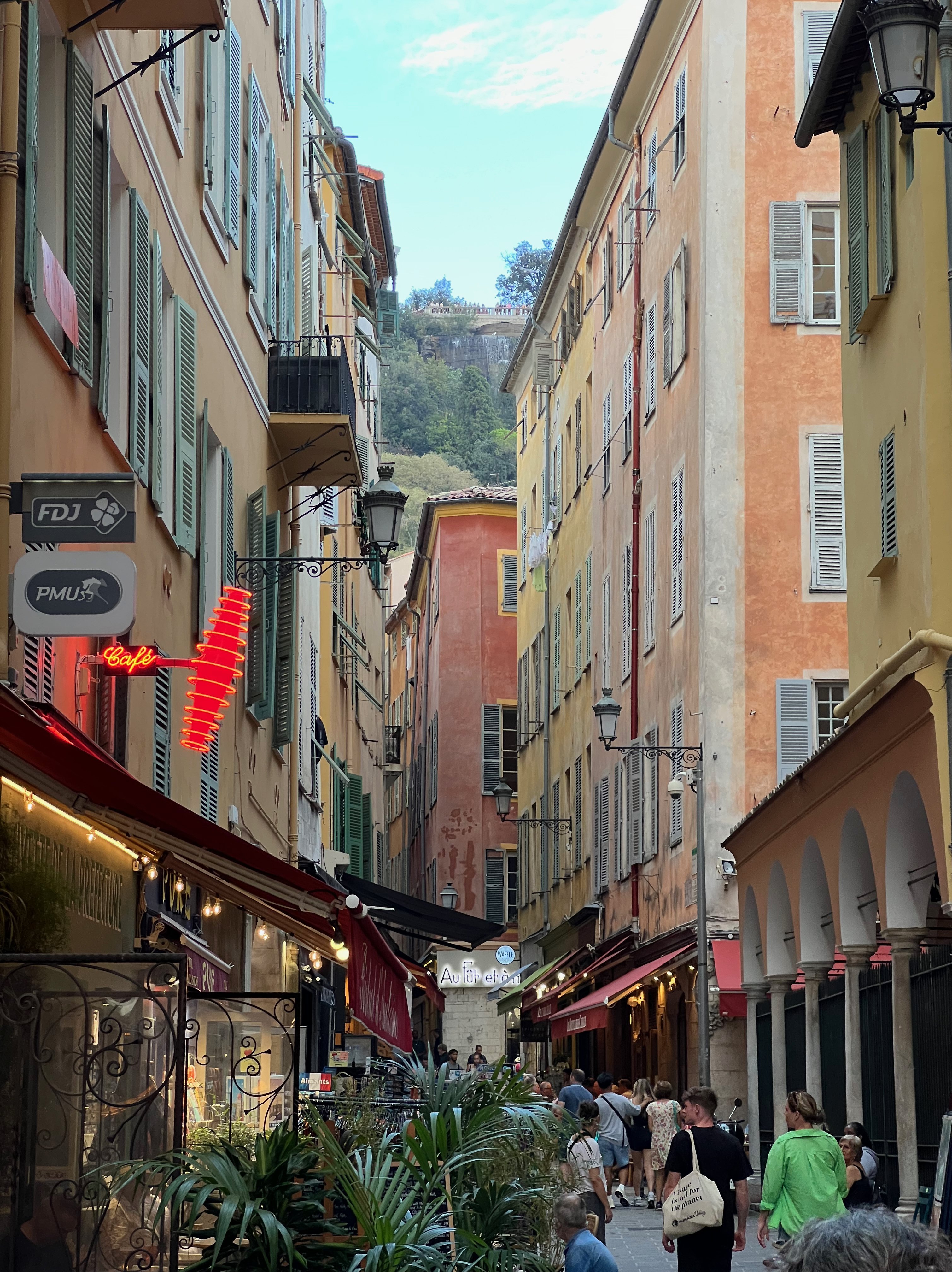 Alley in the Old Town of Nice (Vieux Nice)